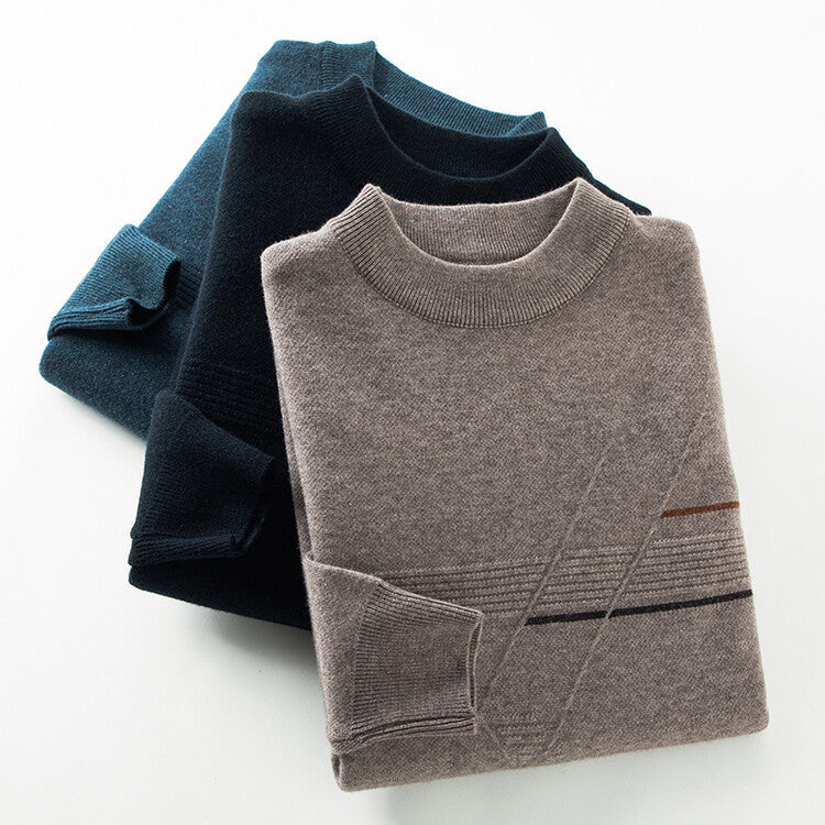 Thickened Sweater Men's Round Neck