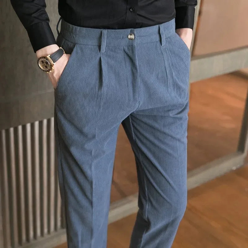 Corduroy Slim-fit Pants