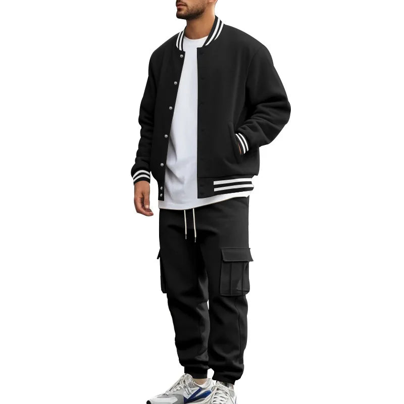 Baseball 2-Piece Suits with Cargo Pants