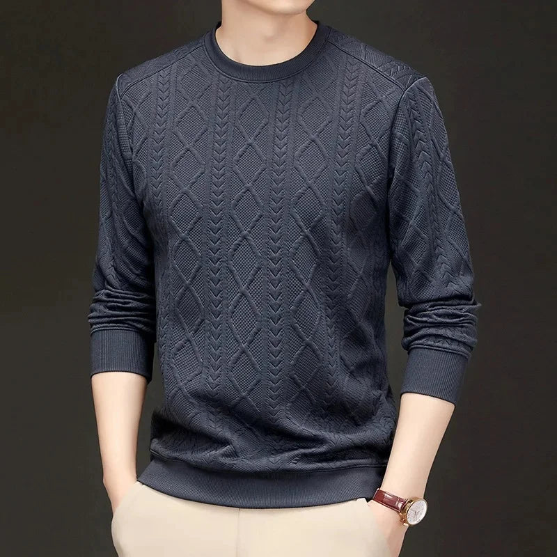 Flower Pattern Loose Long Sleeve Sweatshirt