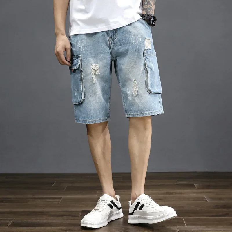Jeans Cargo Shorts