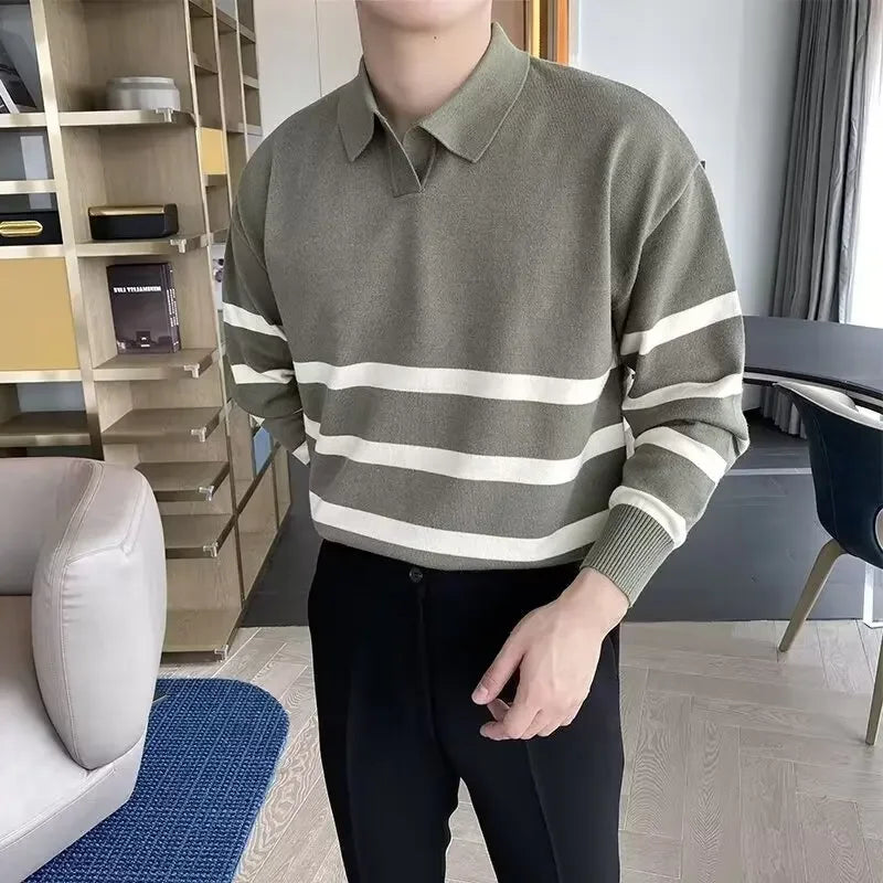 Stripped Long Sleeves T-Shirt