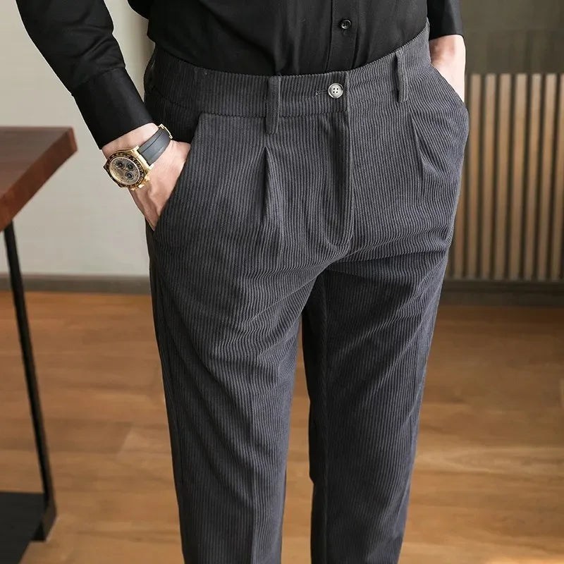 Corduroy Slim-fit Pants