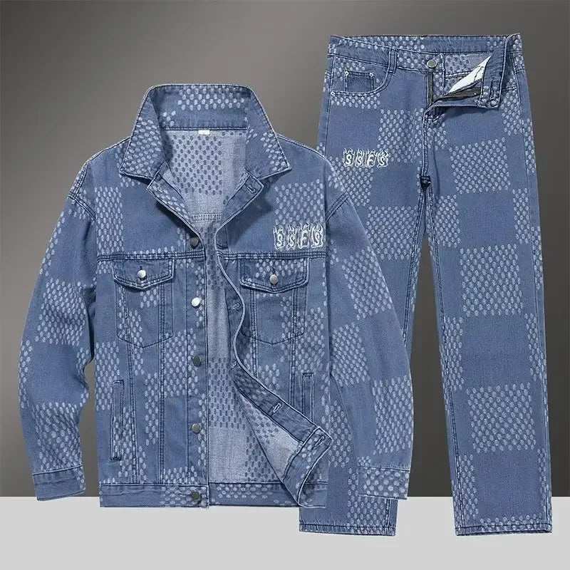 Denim Clothing Set Jacket Jeans 2-piece