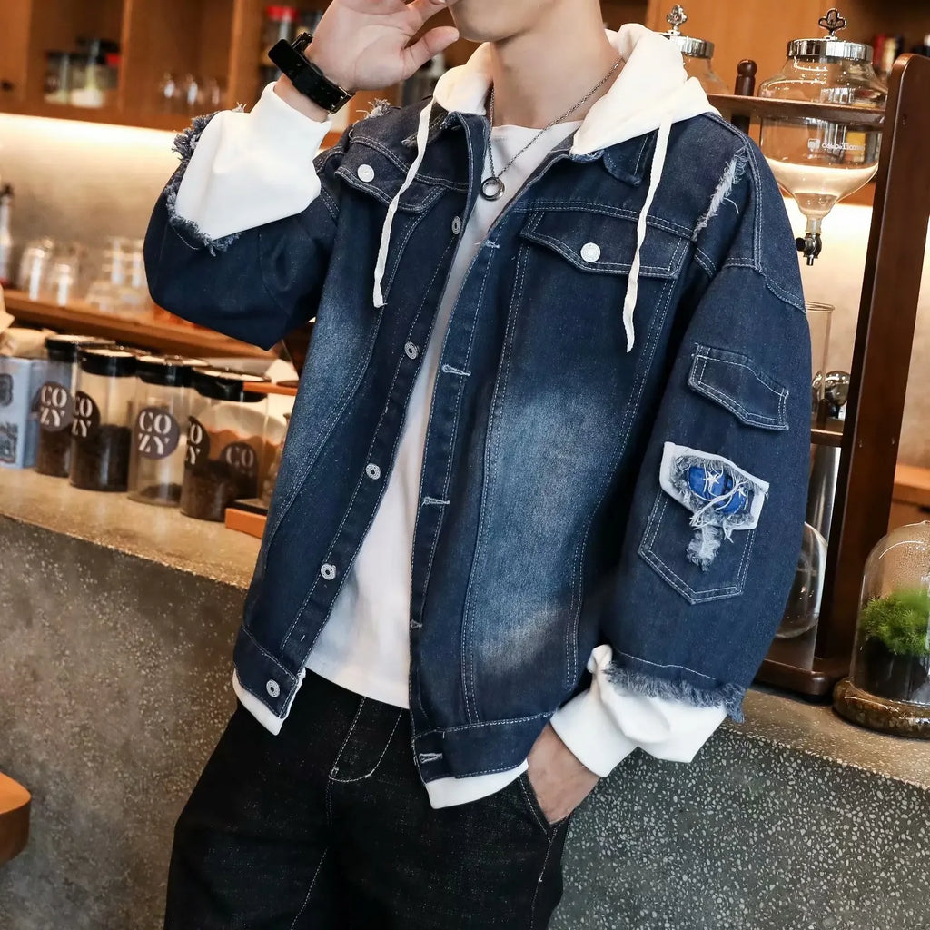 Hooded Denim Jacket