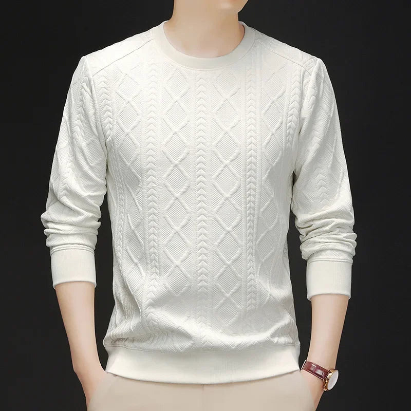 Flower Pattern Loose Long Sleeve Sweatshirt