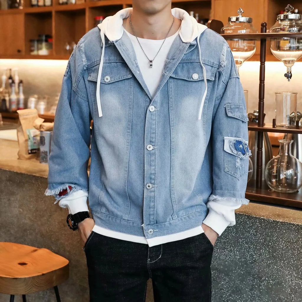 Hooded Denim Jacket