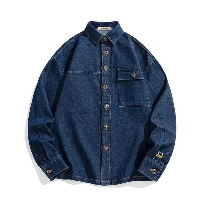 Long Sleeved Thick Jeans Shirt