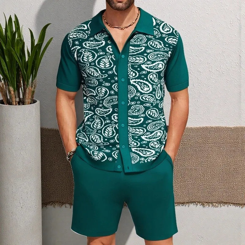 Knitted Tops & Shorts 2 Piece Set