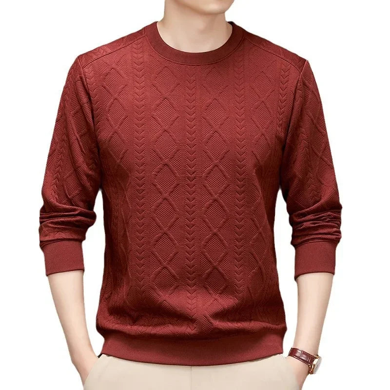 Flower Pattern Loose Long Sleeve Sweatshirt