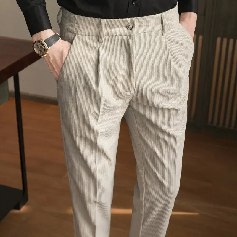 Corduroy Slim-fit Pants