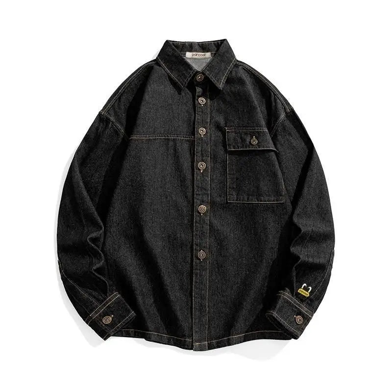 Long Sleeved Thick Jeans Shirt