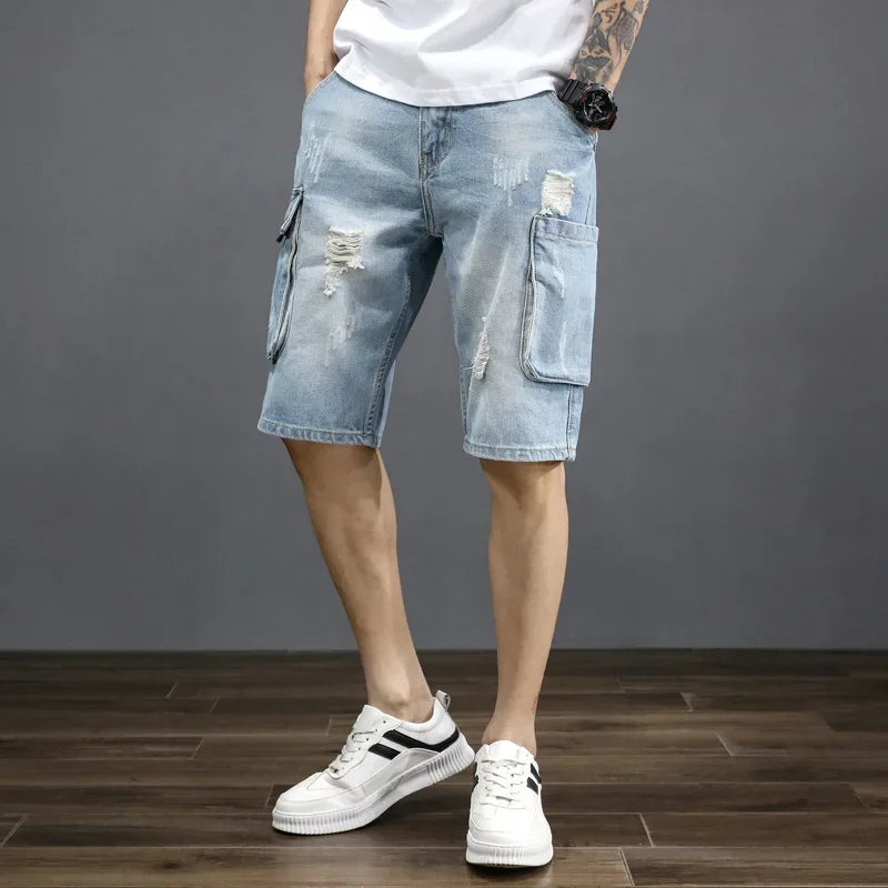 Jeans Cargo Shorts