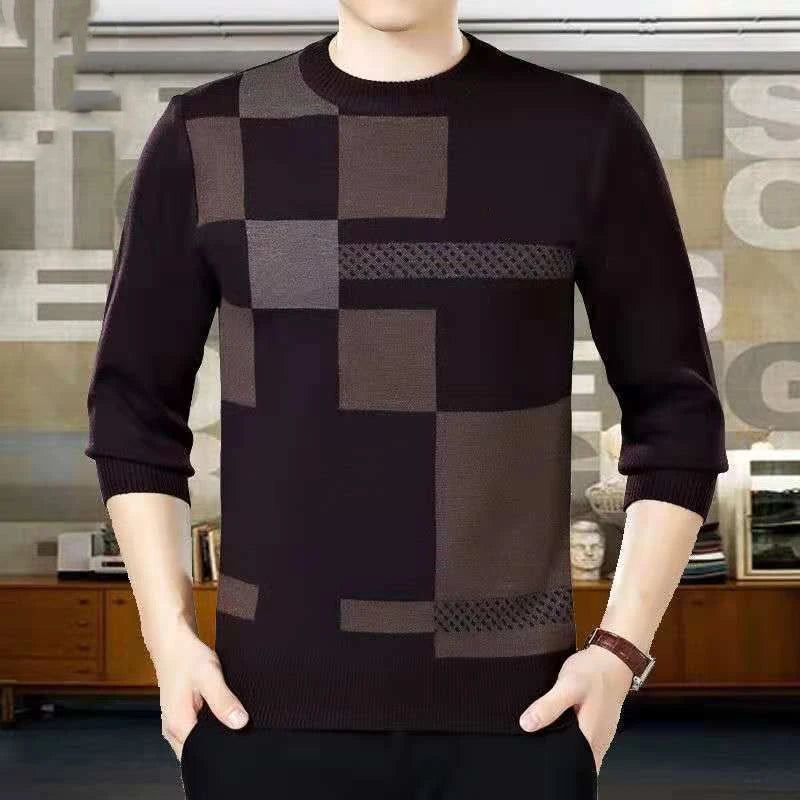 Striped Long Sleeve Zipper Sweaters