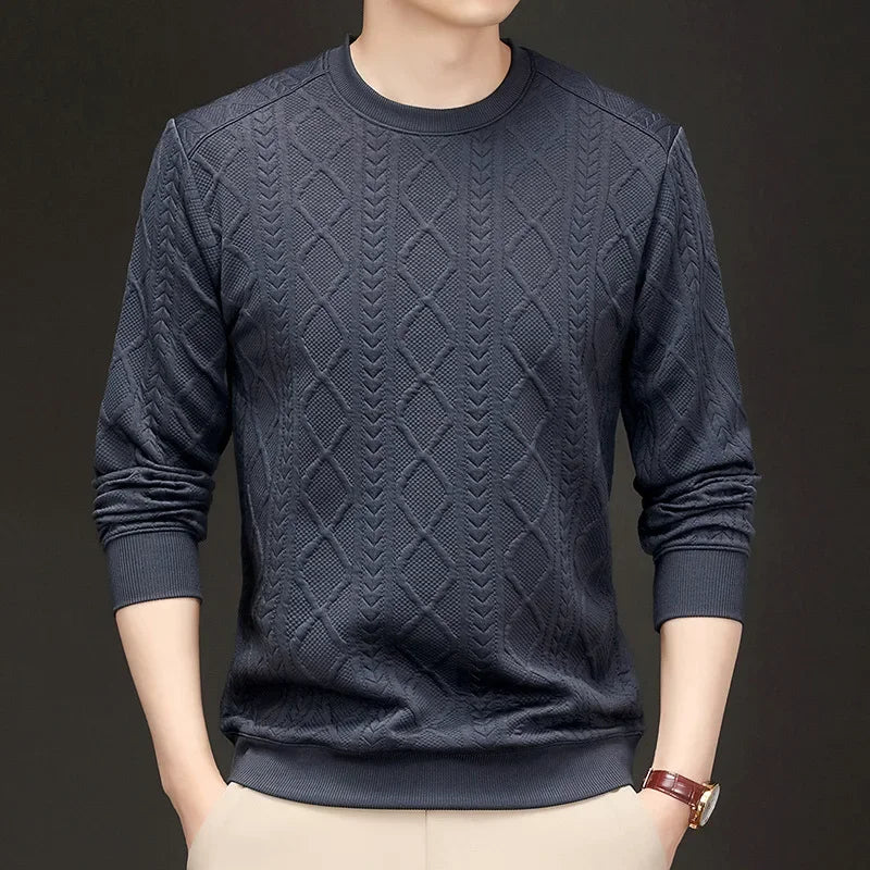 Flower Pattern Loose Long Sleeve Sweatshirt