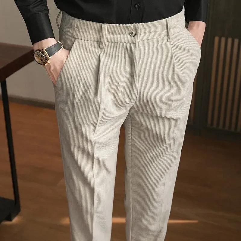 Corduroy Slim-fit Pants