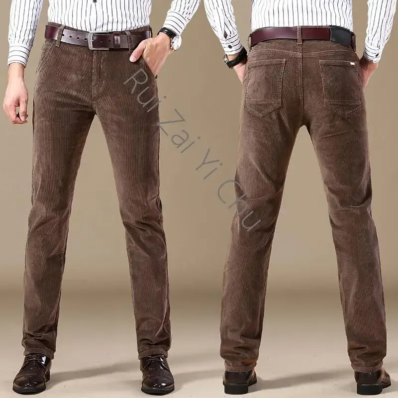 Corduroy Slim-fit Dress Pant