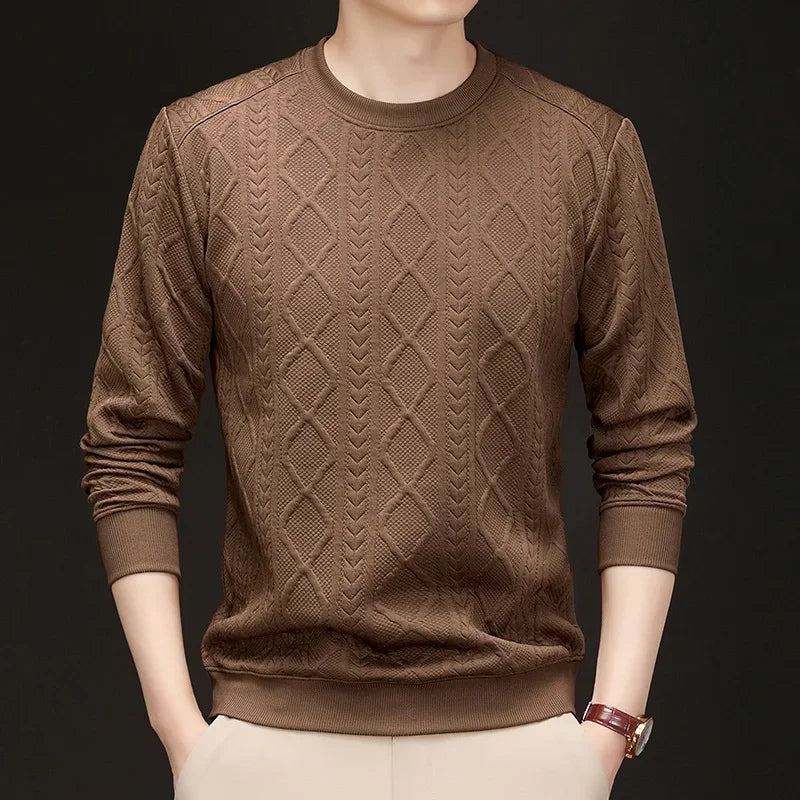 Flower Pattern Loose Long Sleeve Sweatshirt