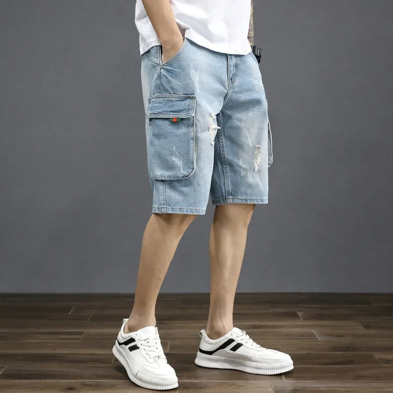 Jeans Cargo Shorts