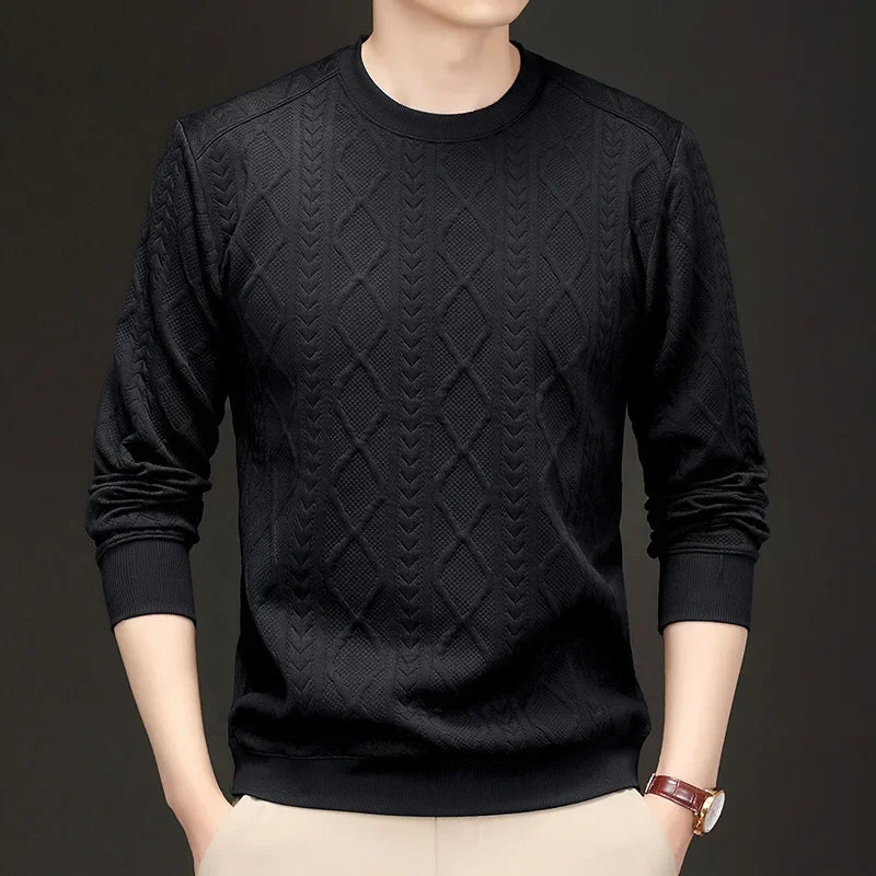 Flower Pattern Loose Long Sleeve Sweatshirt