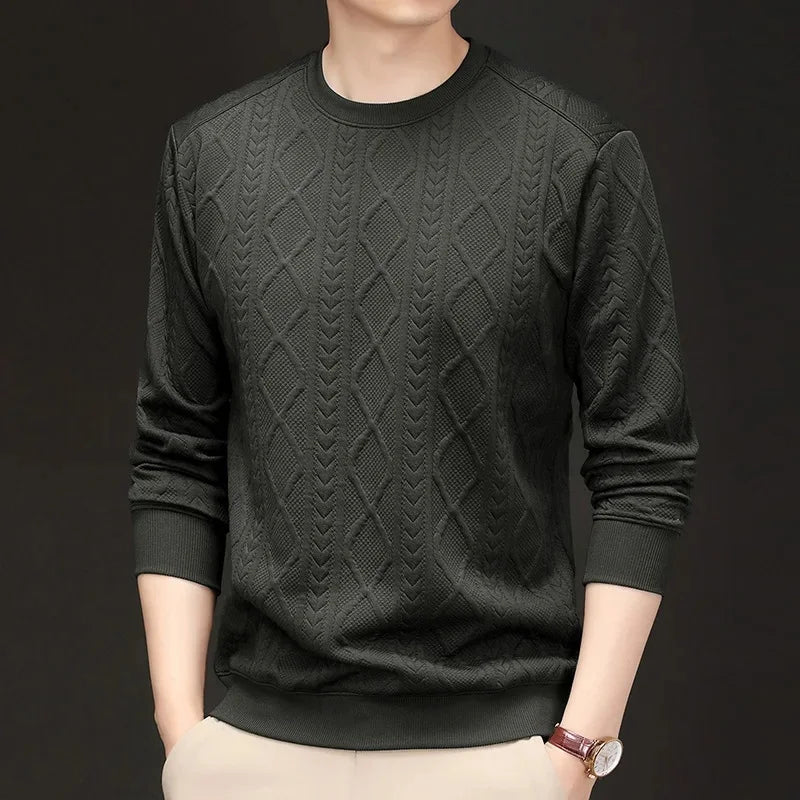 Flower Pattern Loose Long Sleeve Sweatshirt