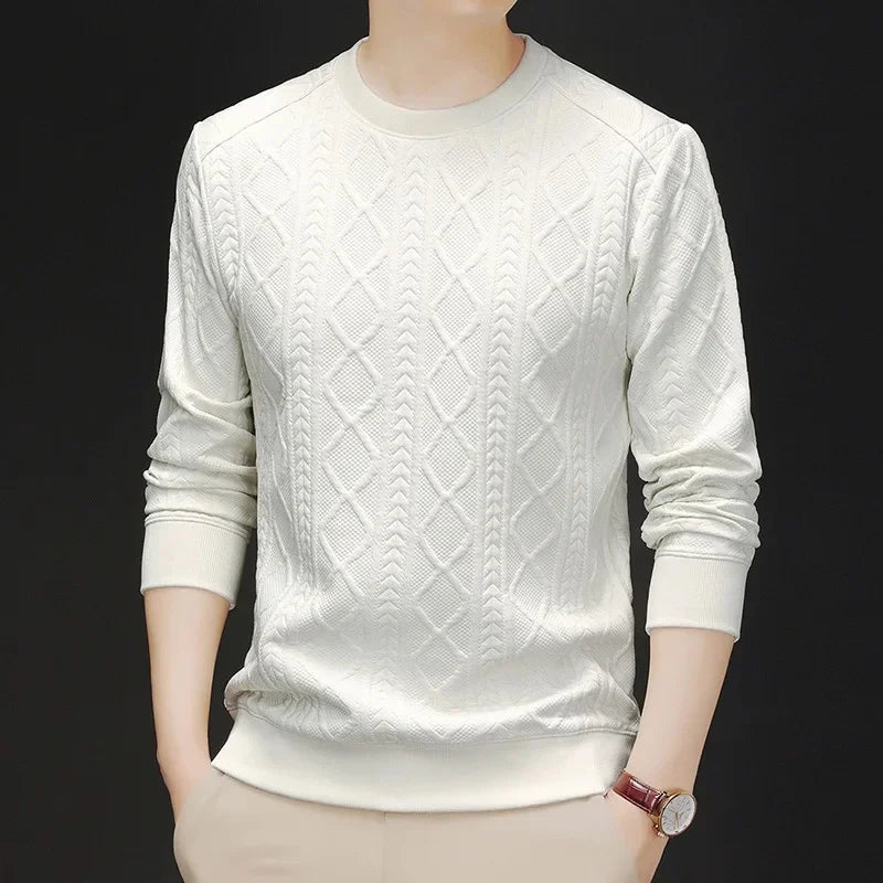 Flower Pattern Loose Long Sleeve Sweatshirt