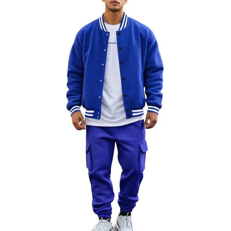 Baseball 2-Piece Suits with Cargo Pants