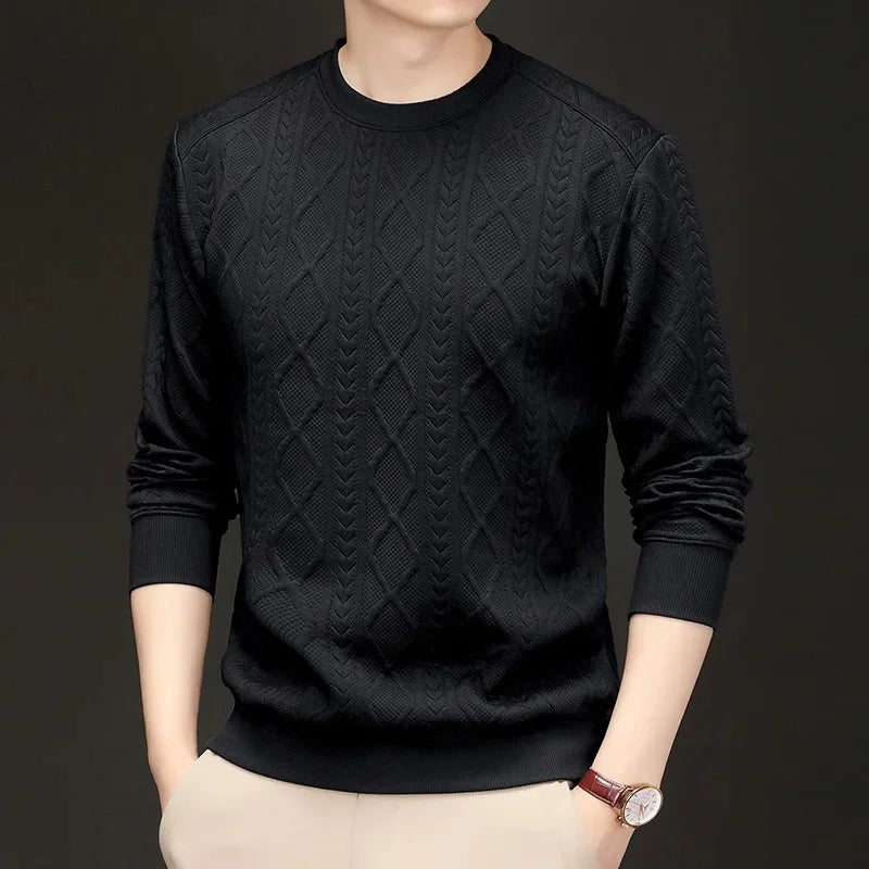 Flower Pattern Loose Long Sleeve Sweatshirt