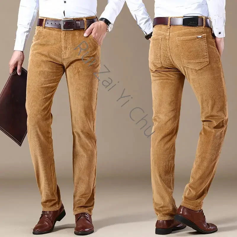 Corduroy Slim-fit Dress Pant