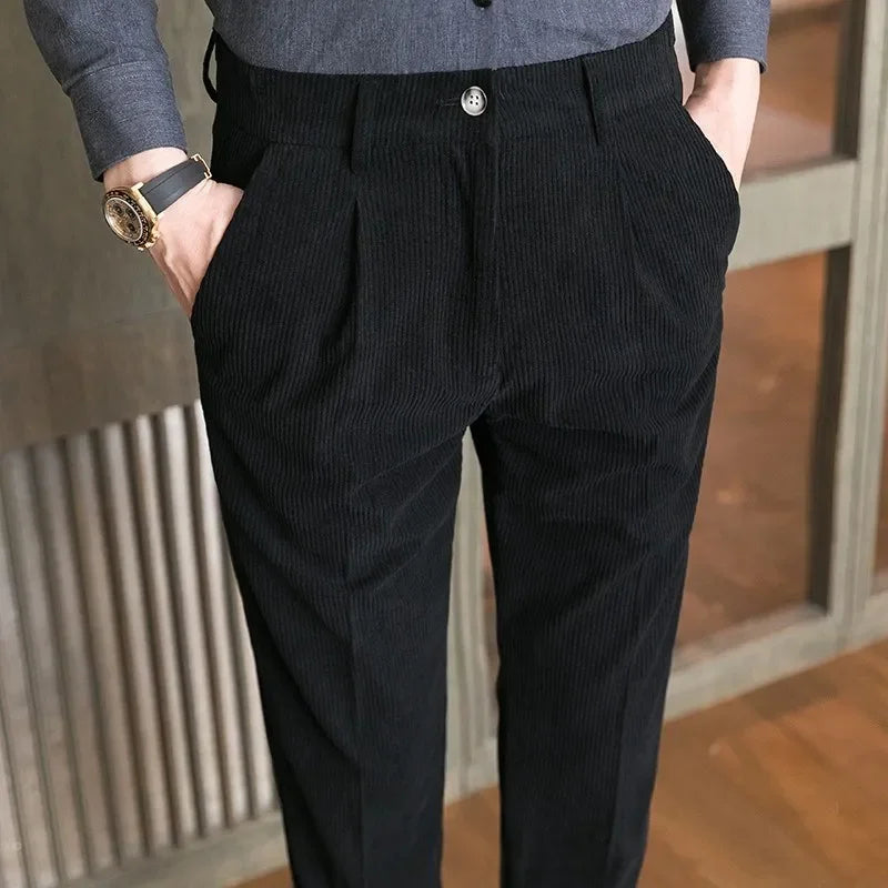 Corduroy Slim-fit Pants