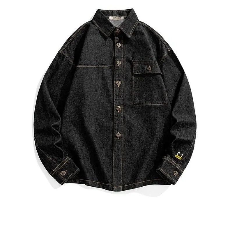 Long Sleeved Thick Jeans Shirt