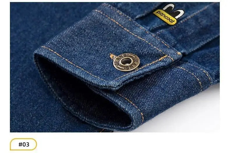 Long Sleeved Thick Jeans Shirt