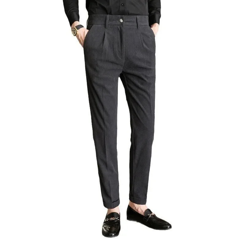 Corduroy Slim-fit Pants