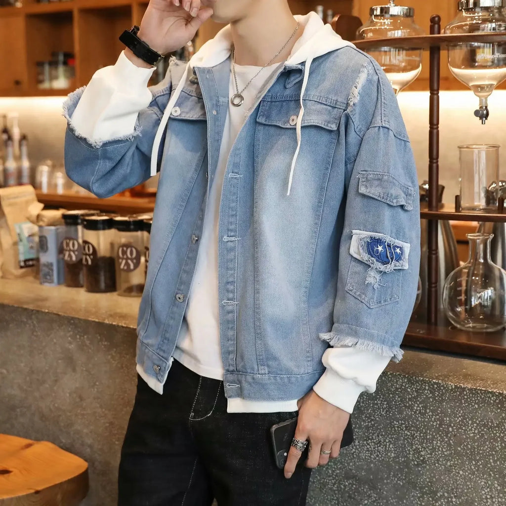 Hooded Denim Jacket