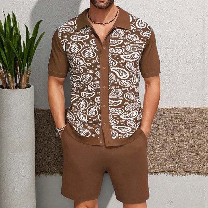 Knitted Tops & Shorts 2 Piece Set