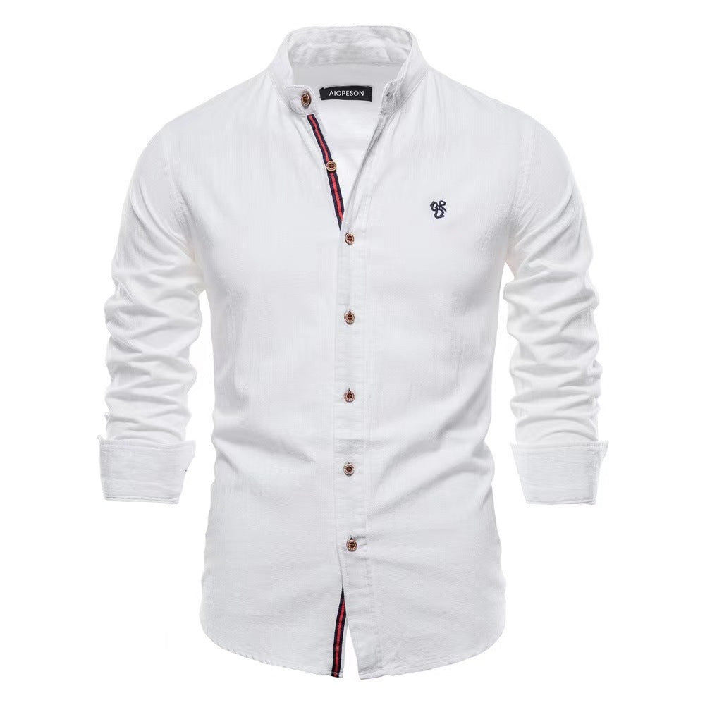Mandarin Collar Shirt for Men