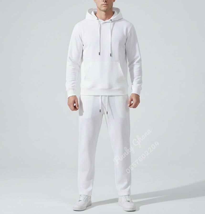 Plain Unisex Hoodie Set