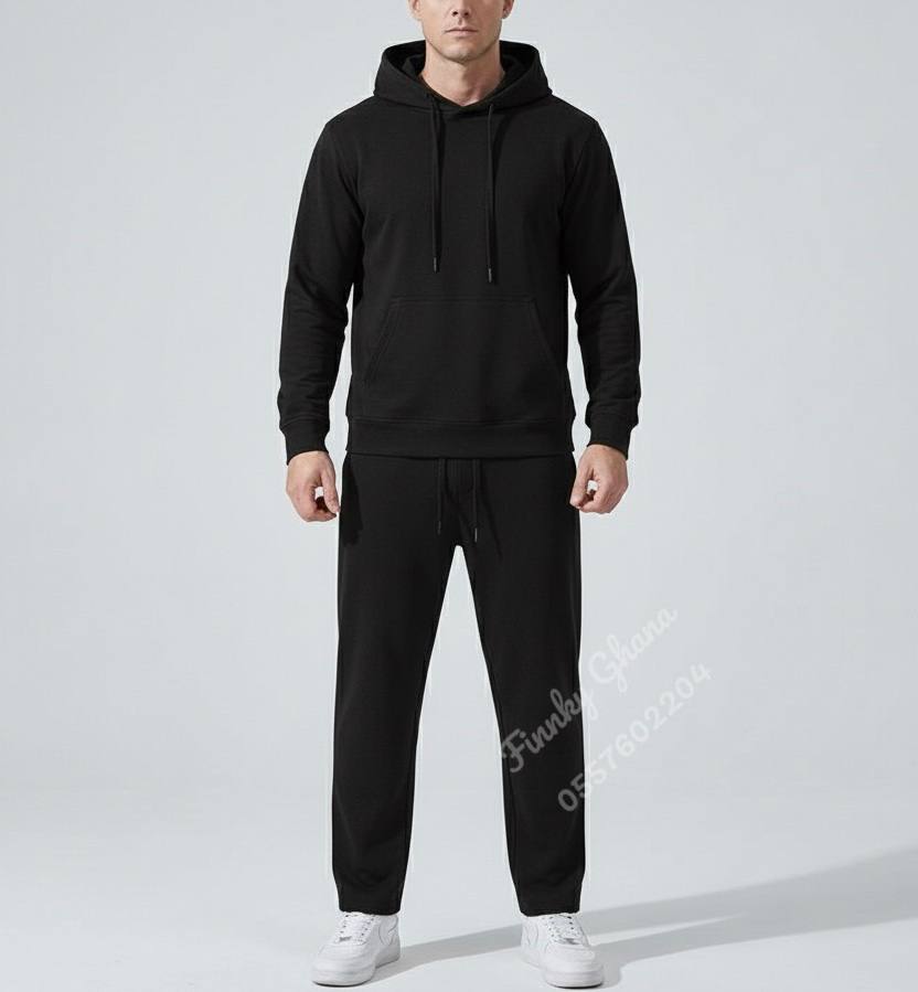 Plain Unisex Hoodie Set