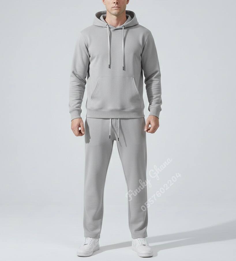 Plain Unisex Hoodie Set