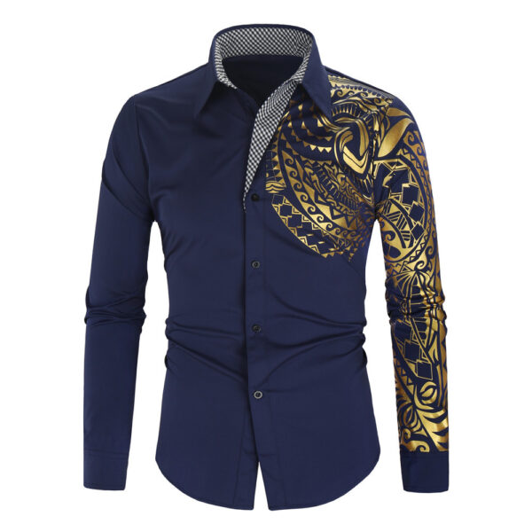 Bronzed Printed Long Sleeve Shirt - Image 10