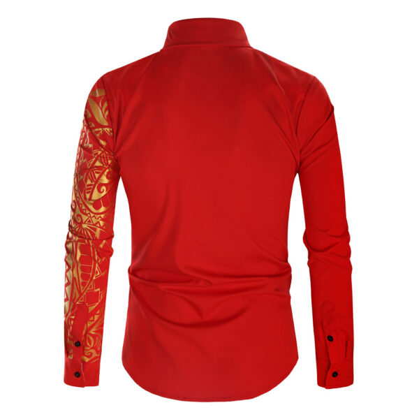 Bronzed Printed Long Sleeve Shirt - Image 3