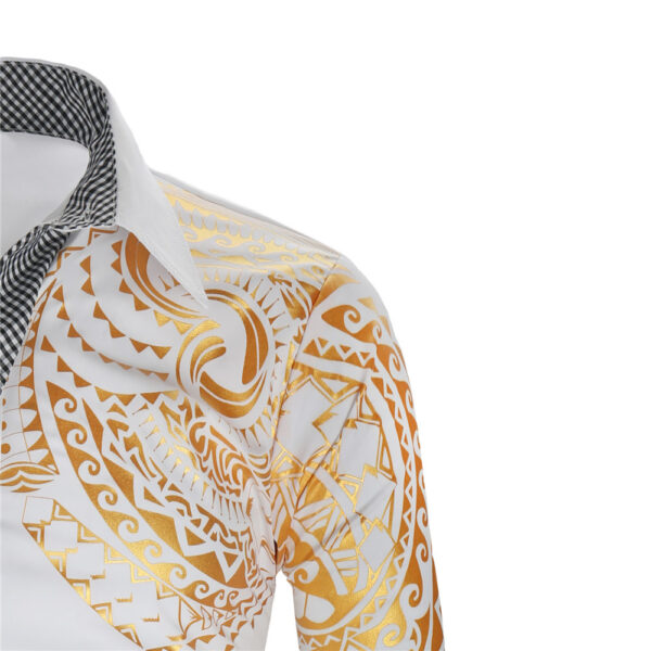 Bronzed Printed Long Sleeve Shirt - Image 6