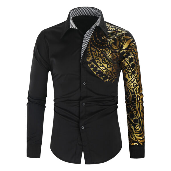 Bronzed Printed Long Sleeve Shirt - Image 9