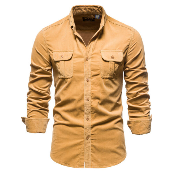 Corduroy Double Breasted Shirt - Image 5