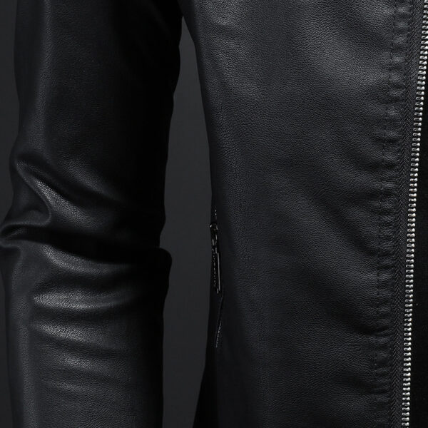 Men's Leather Jacket Coat - Image 5