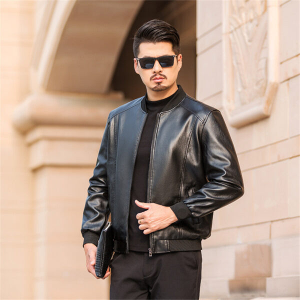 Men's Smooth Leather Jackets - Image 5