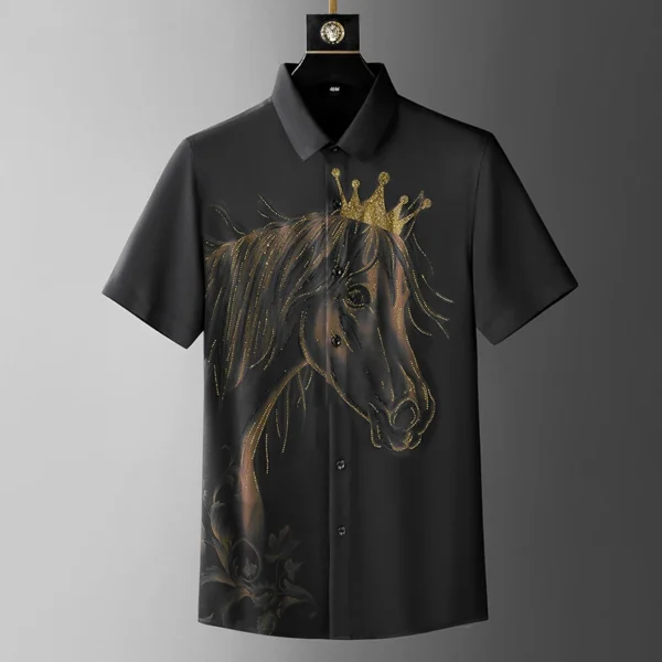 Crown Horse Rhinestones Shirts