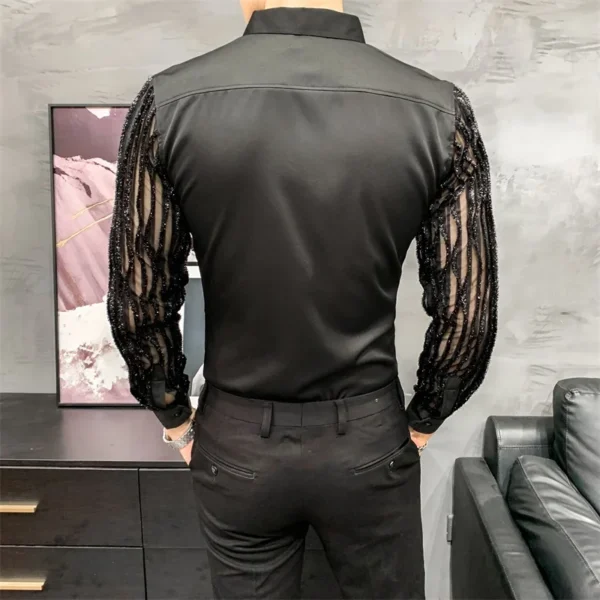 Transparent Long Sleeves Shirt - Image 5