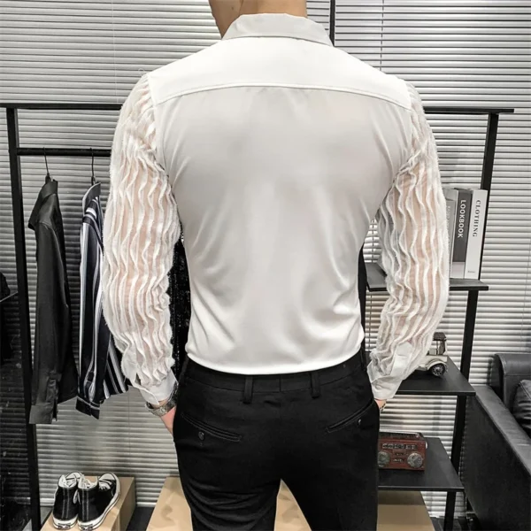 Transparent Long Sleeves Shirt - Image 4